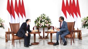 Presiden Jokowi Bertemu Pimpinan ADB di Istana Bogor