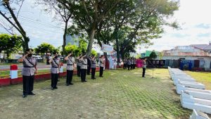 HUT Bhayangkara ke 76, Polres Parigi Moutong Gelar Upacara Ziarah di Taman Makam Pahlawan