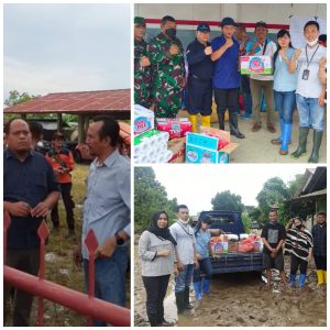 BRI Cabang Parigi Salurkan Bantuan di Lokasi Banjir Bandang Torue