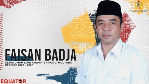 Faisan Badja Kembali Terpilih Ketua Umum KONI Parigi Moutong Periode 2022-2026