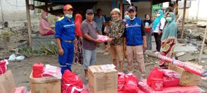 Tagana Parigi Moutong Salurkan Bantuan Mensos ke Korban Banjir Torue