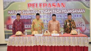 Wakil Gubernur Lepas Kafilah MTQ Sulteng ke Banjarmasin