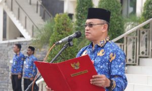 Asisten II Pimpin Upacara Gabungan OPD Lingkup Pemprov Sulteng