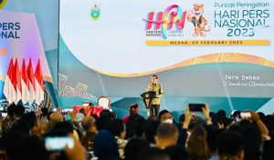 Presiden Jokowi Hadiri Puncak Peringatan Hari Pers Nasional 2023