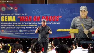 BNN Sulteng Ikuti Gema War On Drugs Secara Virtual