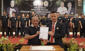 Staf Ahli Gubernur Bidang Ekonomi dan Pembangunan Hadiri Rakor dan Pelantikan Pengurus PSTI Sulteng Periode 2023-2027