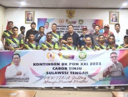 Ketua Umum KONI Sulteng melepas Atlet Tinju menuju BK PON di Kupang