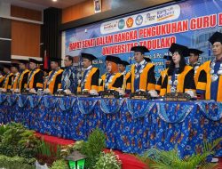 Wagub Hadiri Rapat Besar Pengukuhan Guru Besar Universitas Tadulako Palu