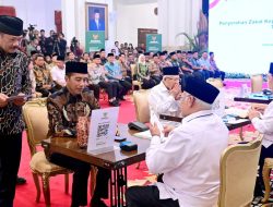 Serahkan Zakat ke Baznas, Presiden Jokowi Harap Disalurkan Tepat Sasaran