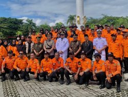 Upacara Peringatan Hari Otonomi Daerah XXVIII dan Apel Kesiagaan Bencana Tahun 2024