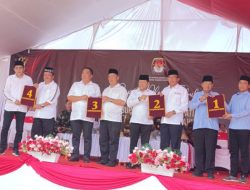KPU Parigi Moutong Tetapkan Nomor Urut Pasangan Calon Bupati dan Wakil Bupati