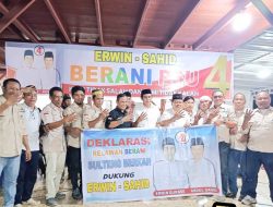 Relawan BERANI Mantapkan Dukungan ke Erwin – Sahid. Rizki : Jika Ada yang Mengatas Namakan Relawan Berani ke Paslon Lain, itu Kebohongan!