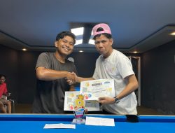 64 Pemula Berlaga, Gilang Raih Gelar Juara APT Billiard Tournament