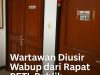 Wartawan Diusir Wabup dari Rapat PETI, Publik Pertanyakan Keterbukaan Pemda