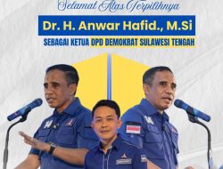 Anwar Hafid Terpilih Aklamasi Pimpin Demokrat Sulteng 2026-2031, AMPD Siap Kawal Regenerasi