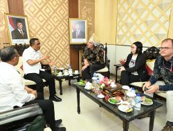 Momen Gubernur Sulteng Sambut Kedatangan Dubes Jerman di Palu